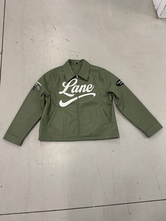 Echelon Green Leather Jacket