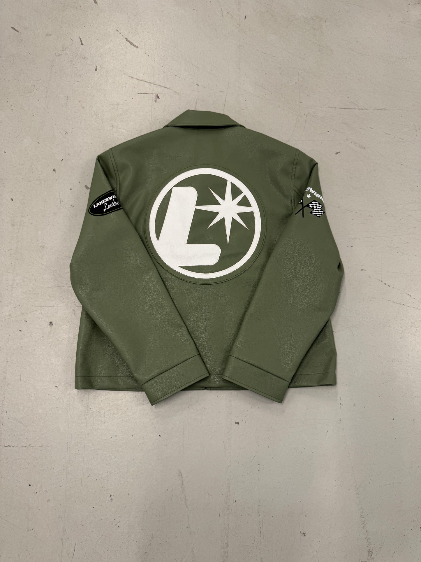Echelon Green Leather Jacket